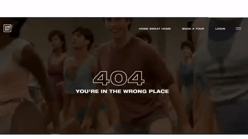 gymbox 404 error page