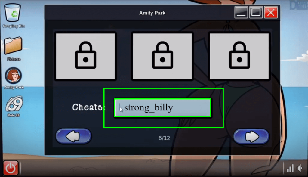 Amity park cheat strong billy