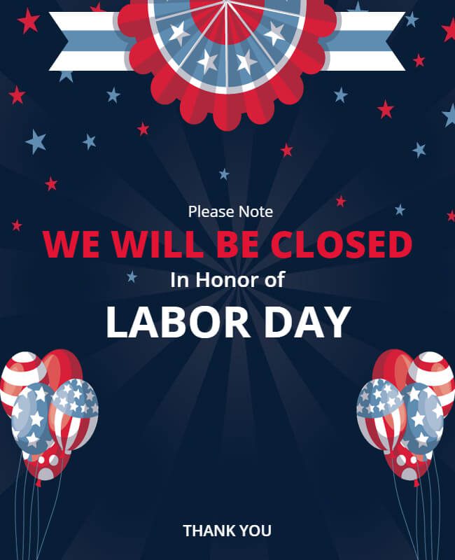 Download Labor Day Closing Sign Template For Free TechySUMO