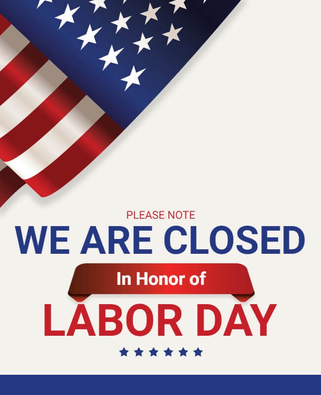printable closed for labor day sign