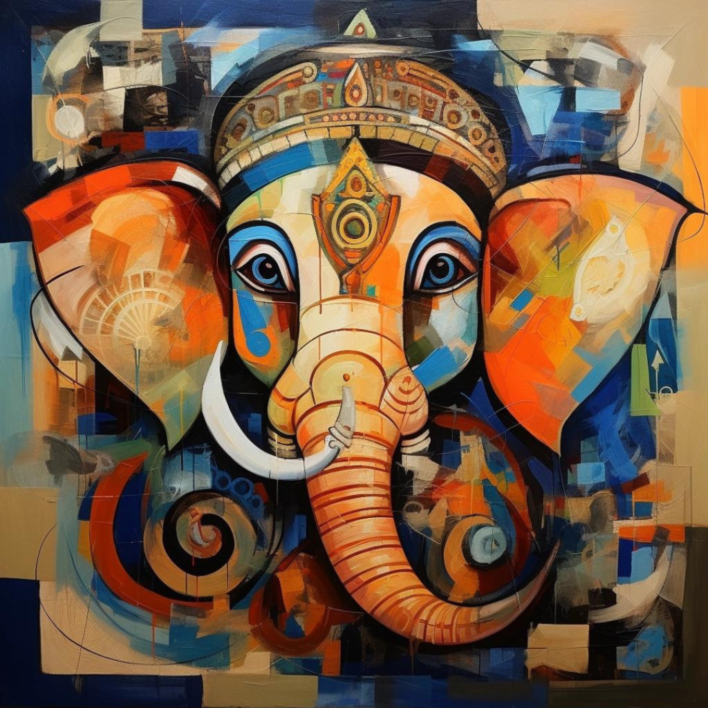 Watercolor Ganesha art prints