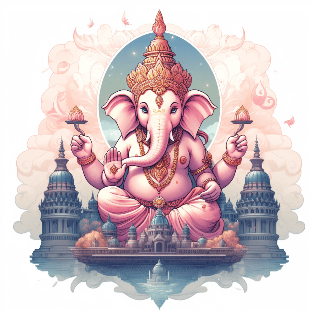 Watercolor Ganesha symbolism