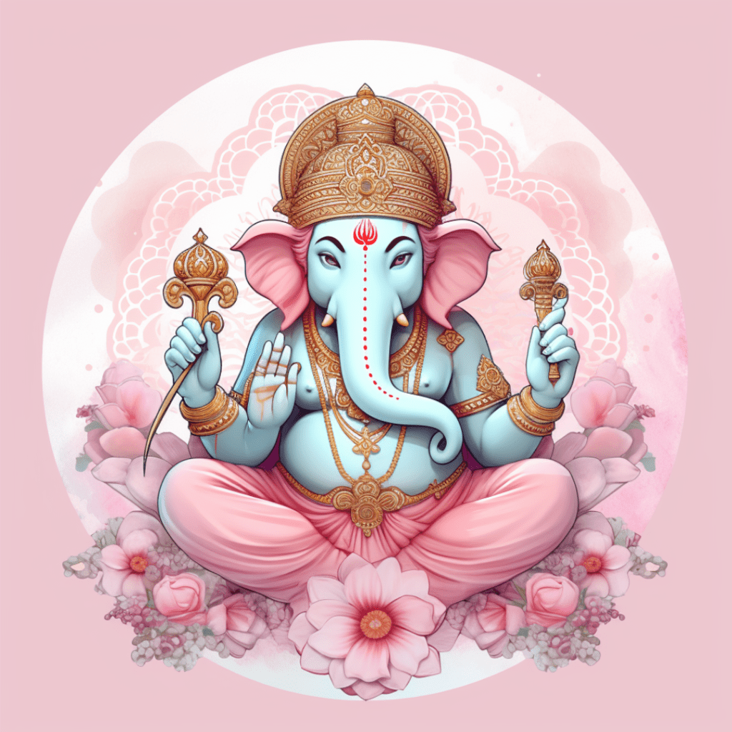 Ganesha watercolor festival art