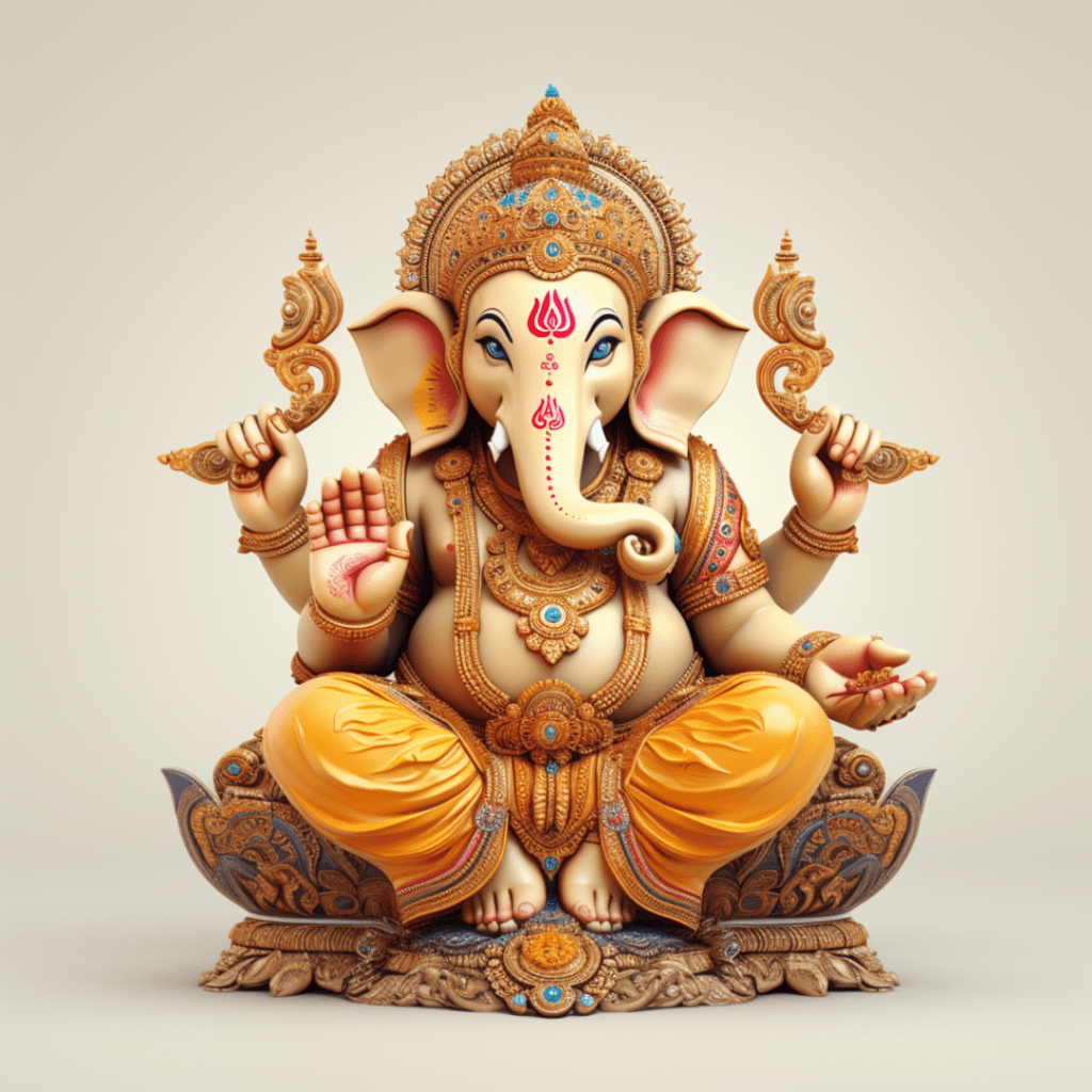 Watercolor Ganesha wallpaper