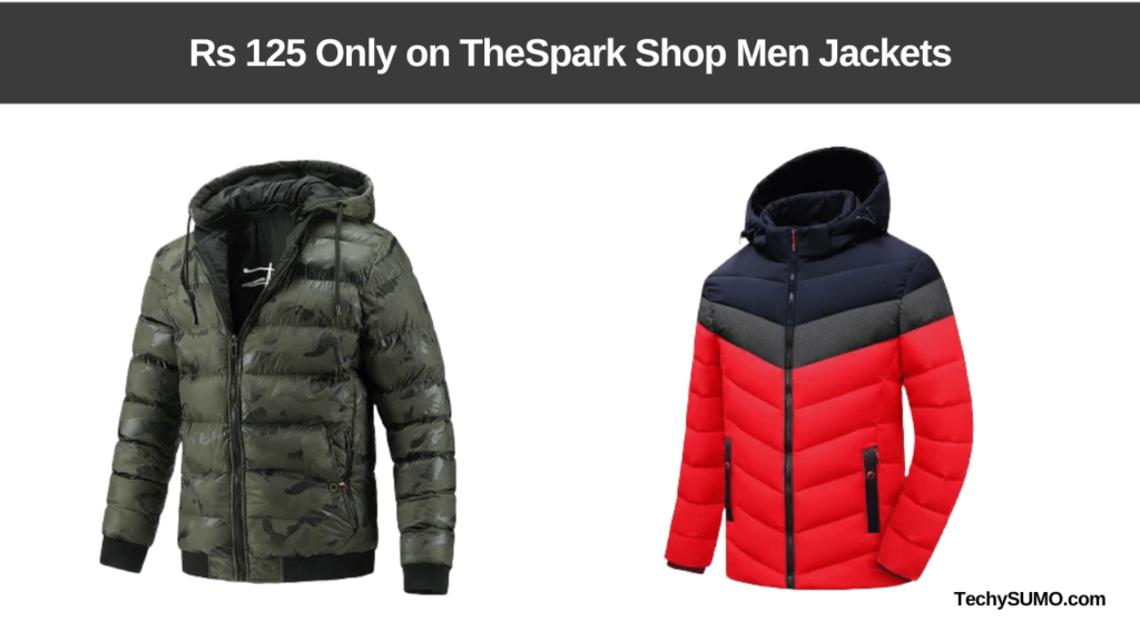 Men Jackets for Rs 125 – Winter Deals at TheSpark Shop