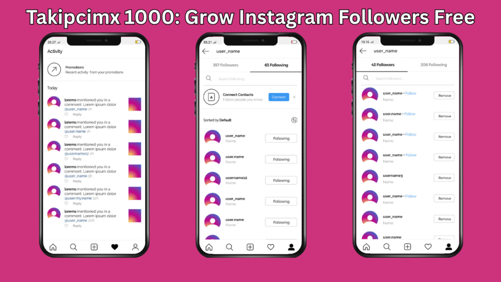 Takipcimx 1000 Grow Instagram Followers Free