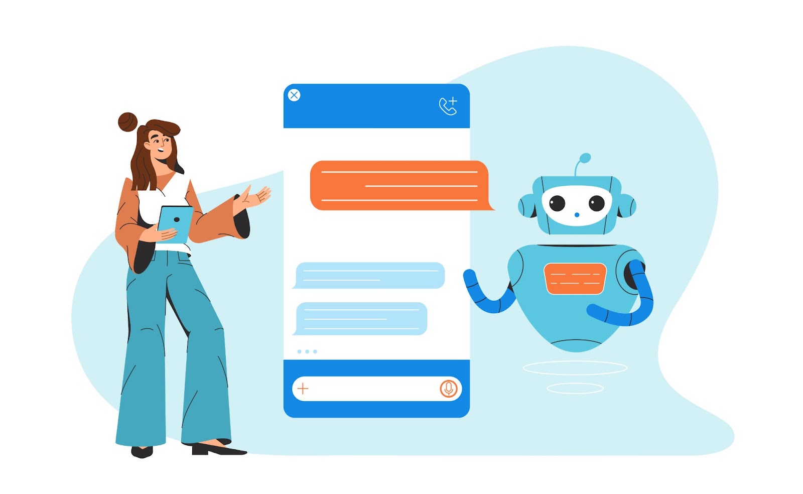 Image showing AI chat concept illustration