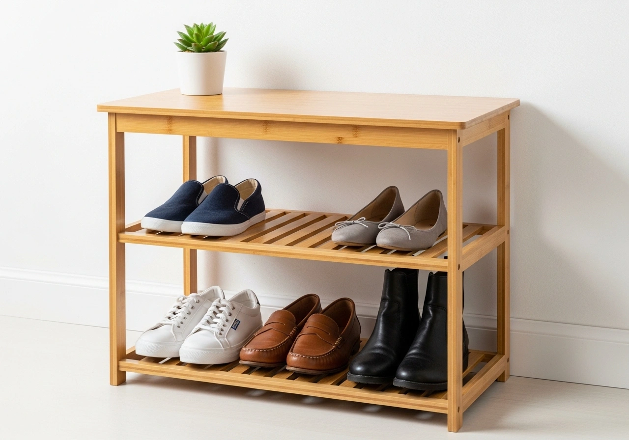 Bamboo Shoe Storage Cabinets