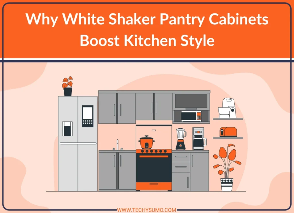 White Shaker Pantry Cabinets Boost Kitchen Style