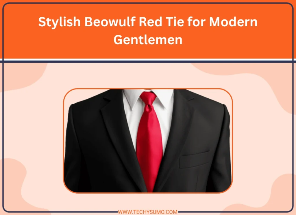 Stylish Beowulf Red Tie for Modern Gentlemen