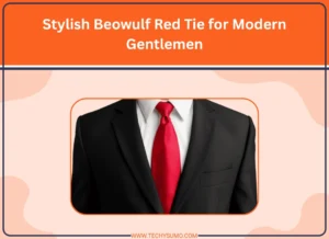 Stylish Beowulf Red Tie for Modern Gentlemen