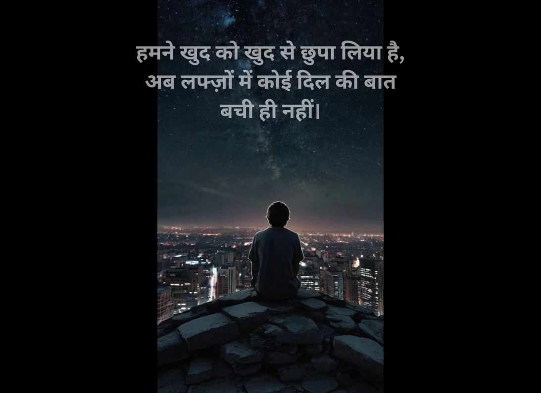 alone sad shayari