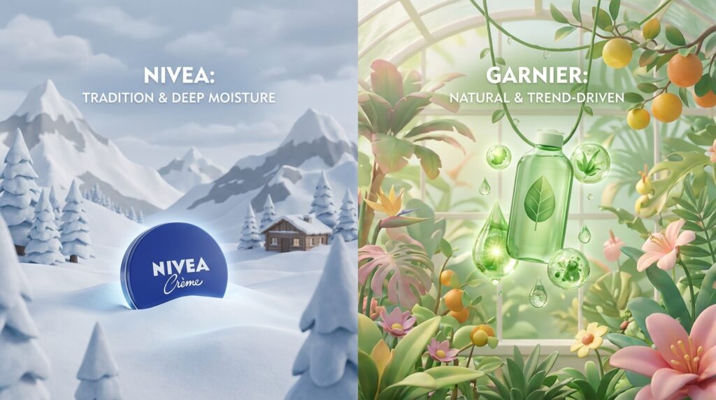 Understanding Nivea and garnier